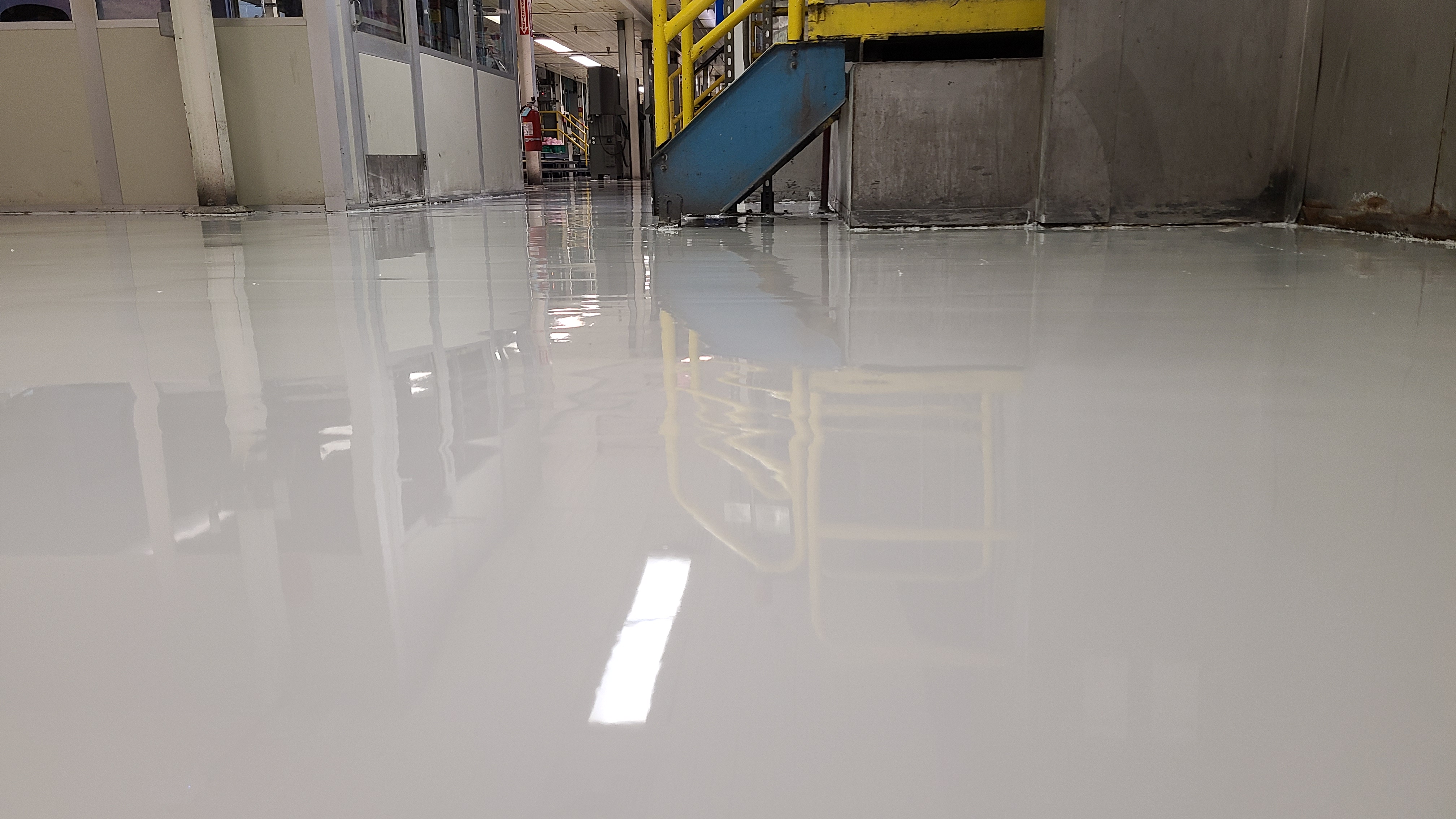 Chemical resistant floor GMC plant