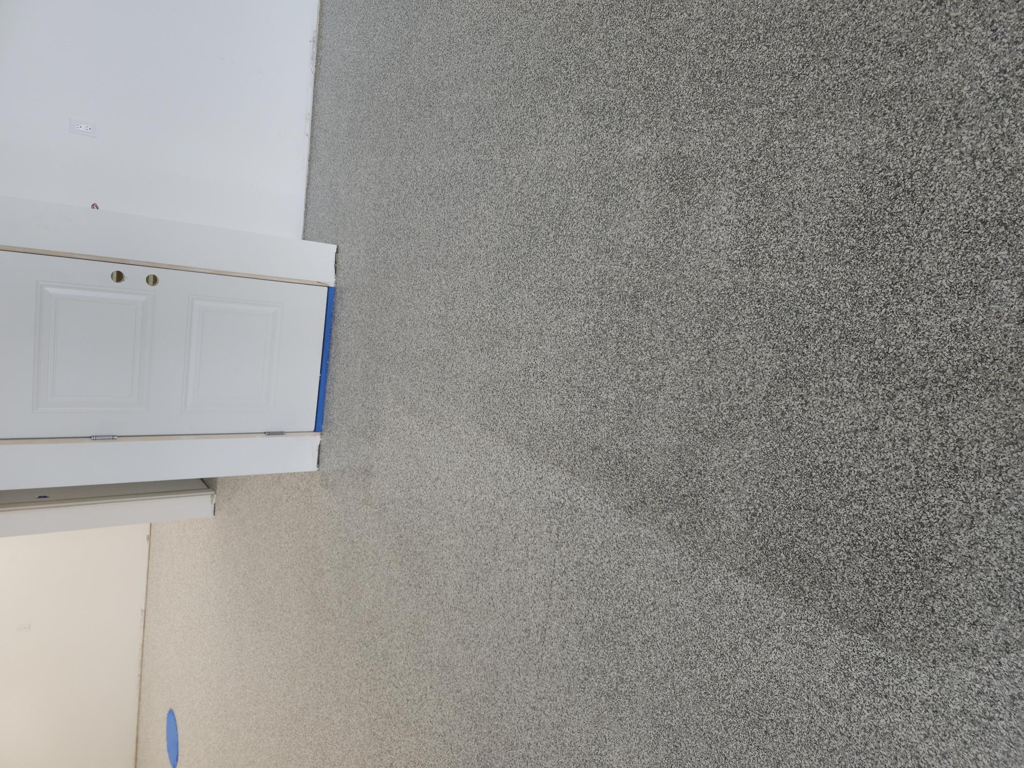 Completed flake epoxy floor coating in Allen TX