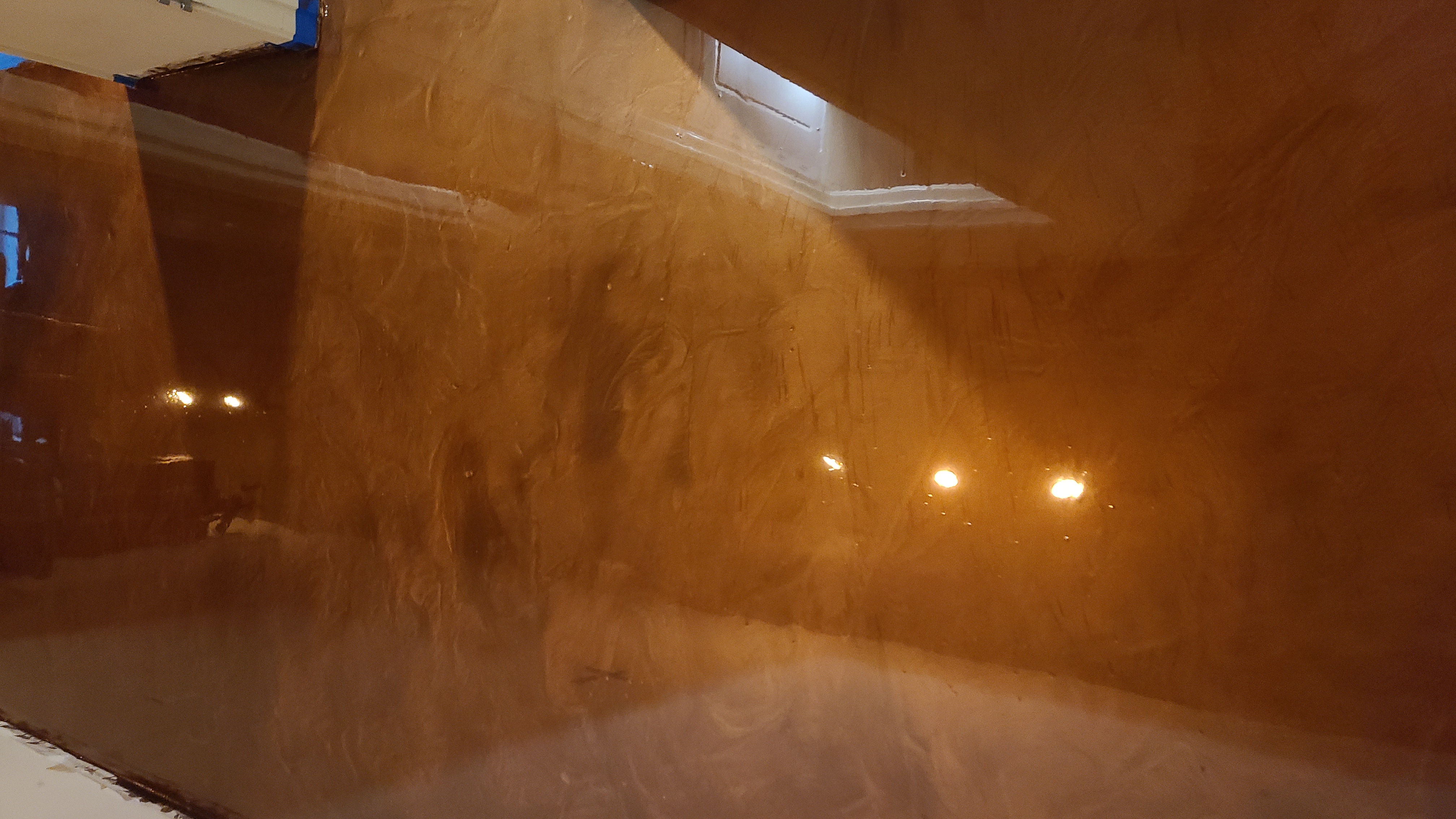 Metallic epoxy floor coating in Colleyville home