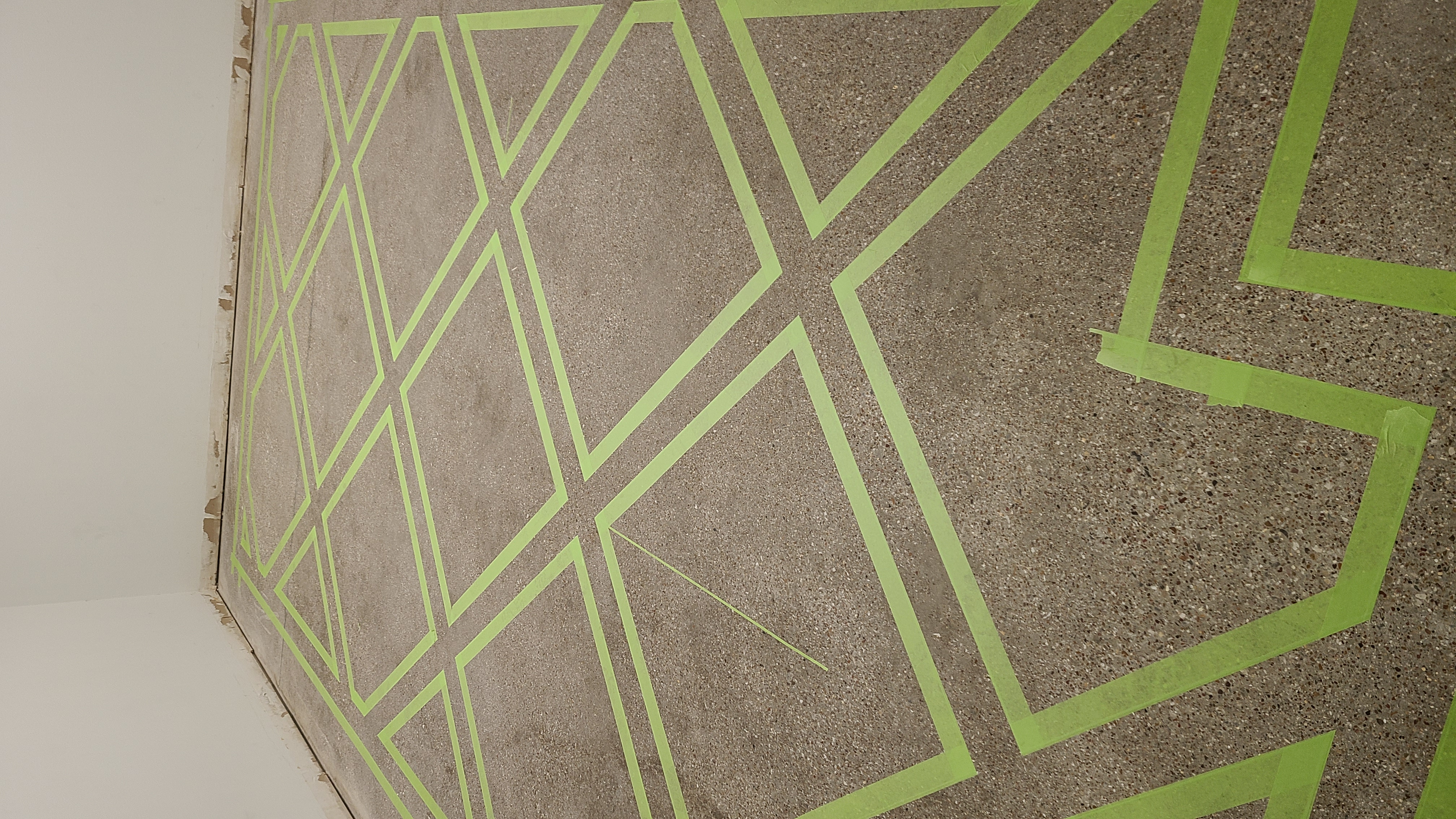 Polished concrete Walmart store