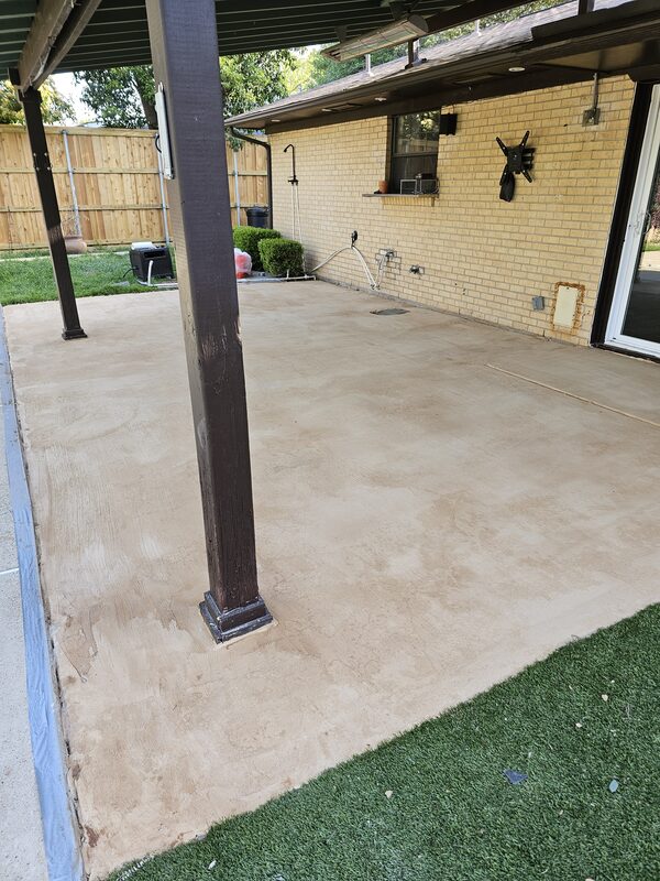 Decorative stone patio Farmers Branch TX